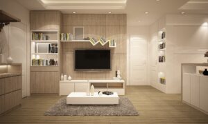 Interior of modern living room